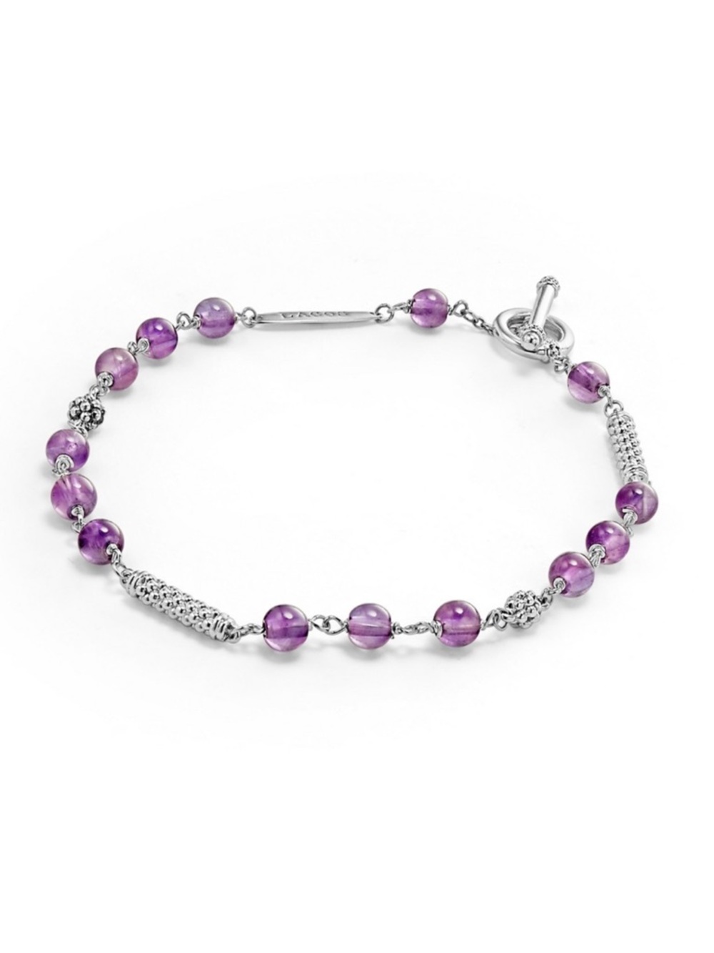 LAGOS Caviar Icon Amethyst Beaded Bracelet